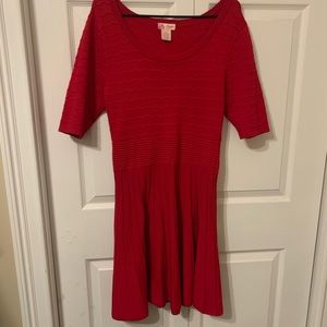 ★ size L red fit & flare dress ★